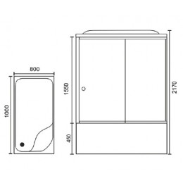Royal Bath Душевая кабина RB 8100BP6-WT-CH R