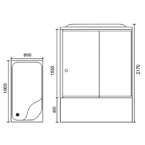 Royal Bath Душевая кабина RB 8100BP6-WT-CH R