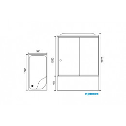 Royal Bath Душевая кабина RB 8100BP3-WT-R