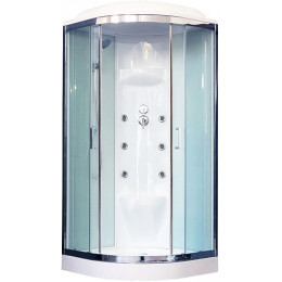 Royal Bath Душевая кабина RB 100HK7-WT-CH (белое/прозрачное стекло)