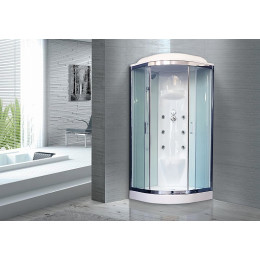 Royal Bath Душевая кабина RB 100HK7-WT-CH (белое/прозрачное стекло)
