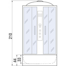River Душевая кабина DESNA 120/90/46 MT R