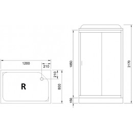 Royal Bath Душевая кабина RB8120HP4-MT-R