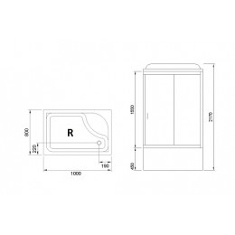 Royal Bath Душевая кабина RB 8100BP1-T-CH-R