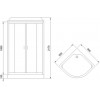 Royal Bath Душевая кабина  RB90HK5-WT-CH