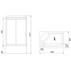 Royal Bath Душевая кабина RB 8120BP2-T-CH левая