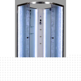 DTO Душевая кабина ЕМ1590 N (без крыши) LED-подсветкой и гидромассажем