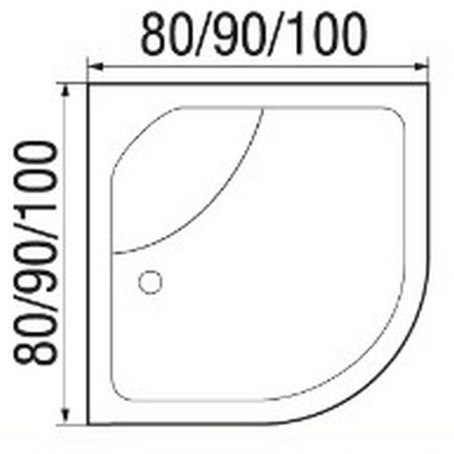 River Душевая кабина Nara 90/44 MT Б/К