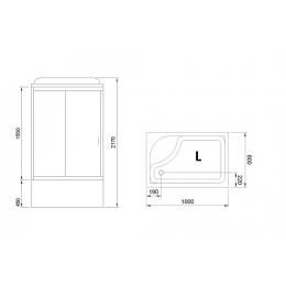 Royal Bath Душевая кабина RB 8100BP5-WT-CH-L