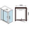 WeltWasser Душевая кабина Maine-1 100/100 L