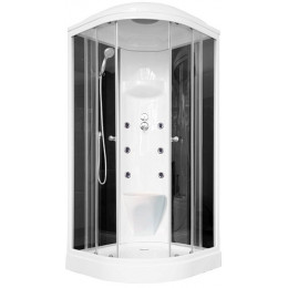 Royal Bath Душевая кабина RB 90HK7-BT (черное/прозрачное стекло)