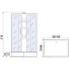 River Душевая кабина Quadro 100/80/26 MT б/к