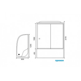 Royal Bath Душевая кабина RB 8120BK1-T-R