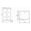 Timo Душевая кабина Standart Т-6615 Black