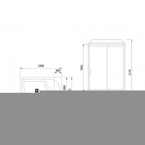 Royal Bath Душевая кабина RB 8120BK3-WC-CH-R
