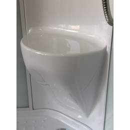 Royal Bath Душевая кабина RB 8120HP7-WC-L (белое/шиншилла стекло)