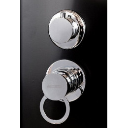 DTO Душевая кабина BМ4510 BLACK с гидромассажем