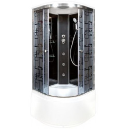 DTO Душевая кабина BМ4510 BLACK с гидромассажем