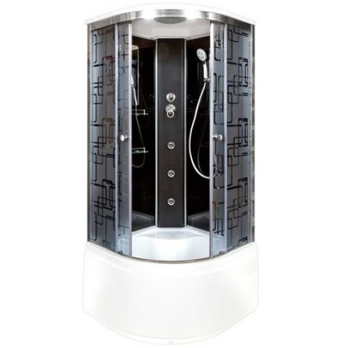 DTO Душевая кабина BМ4510 BLACK с гидромассажем