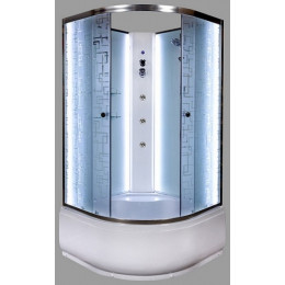 DTO Душевая кабина ЕМ4590 N (без крыши) LED с гидромассажем
