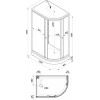 Triton Душевая кабина Коралл А 120x80 L