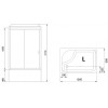 Royal Bath Душевая кабина RB 8120BP1-M-CH левая