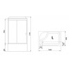 Royal Bath Душевая кабина RB 8120BP1-T-CH левая