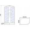 River Душевая кабина DESNA 100/80/26 MT L