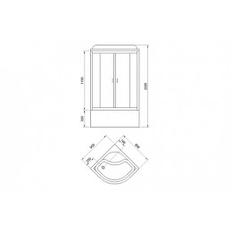 Royal Bath Душевая кабина RB90CK5-WT-CH
