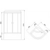 Royal Bath Душевая кабина 90x90 RB 90BK4-MM
