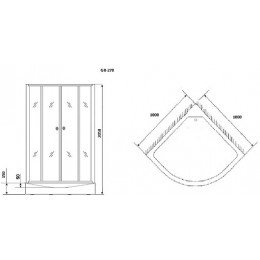 Grossman Душевая кабина 100x100 GR-270