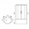 Royal Bath Душевая кабина RB 90BK3-WT-CH