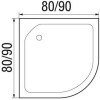 River Душевая кабина NARA Light 80/15 МТ Б/К
