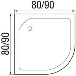River Душевая кабина NARA Light 80/15 МТ Б/К