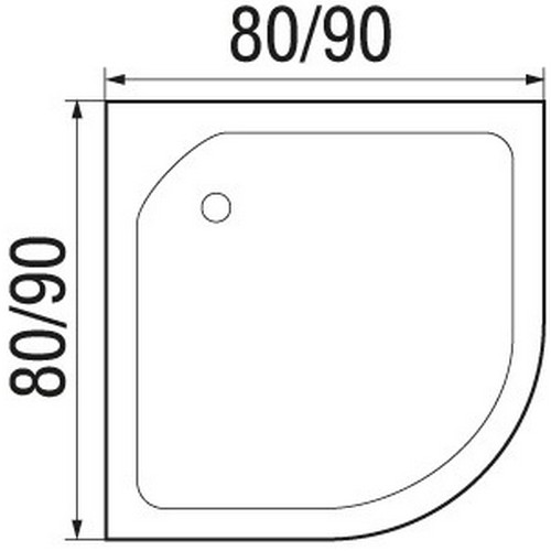River Душевая кабина NARA Light 80/15 МТ Б/К