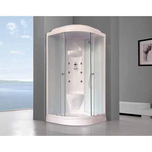 Royal Bath Душевая кабина RB 90HK7-WC (белое/матовое стекло)