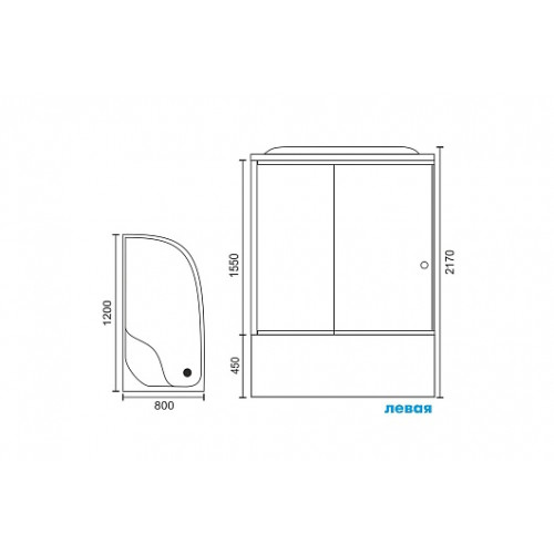 Royal Bath Душевая кабина RB 8120BK2-T-L