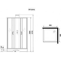 Grossman Душевая кабина 90x90 GR-251Q