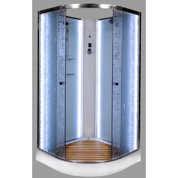 DTO Душевая кабина ЕМ1580 N (без крыши) LED