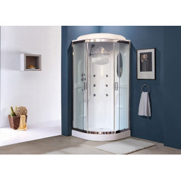 Royal Bath Душевая кабина RB 90HK2-T-CH прозрачное стекло