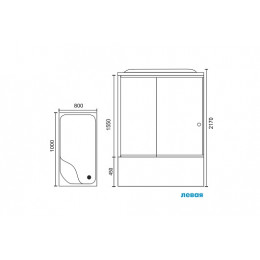 Royal Bath Душевая кабина RB 8100BP3-WC-L