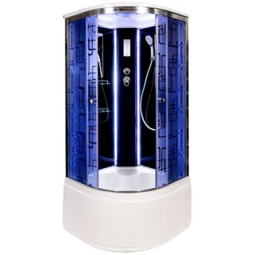 DTO Душевая кабина BМ4590 LED BLACK