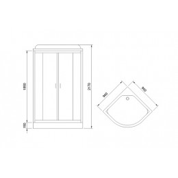 Royal Bath Душевая кабина  RB90HK5-BT