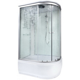 DTO Душевая кабина ЕМ4512 L с электрикой и гидромассажем