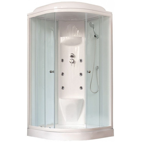 Royal Bath Душевая кабина RB 90HK7-WT (белое/прозрачное стекло)