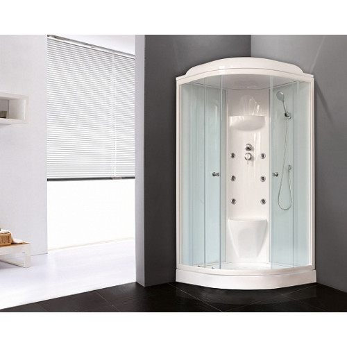 Royal Bath Душевая кабина RB 90HK7-WT (белое/прозрачное стекло)