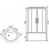 Royal Bath Душевая кабина RB 100BK6-WC-CH