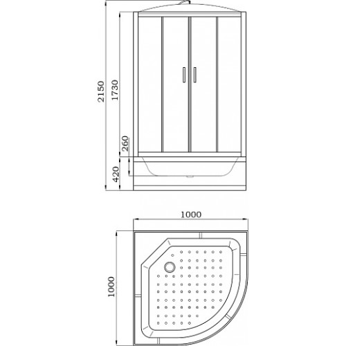 Parly Душевая кабина Classic EC1021