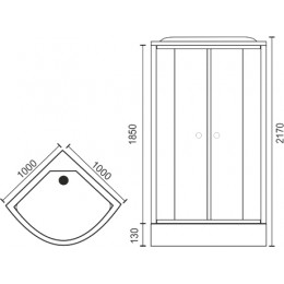 Royal Bath Душевая кабина RB 100HK6-WC