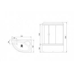 Royal Bath Душевая кабина RB 170ALP-C-CH-R